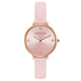 BCBGMAXAZRIA QUARTZ ROSE GOLD STAINLESS STEEL BG50668002 PINK LEATHER STRAP WOMEN'S WATCH - H2 Hub Watches