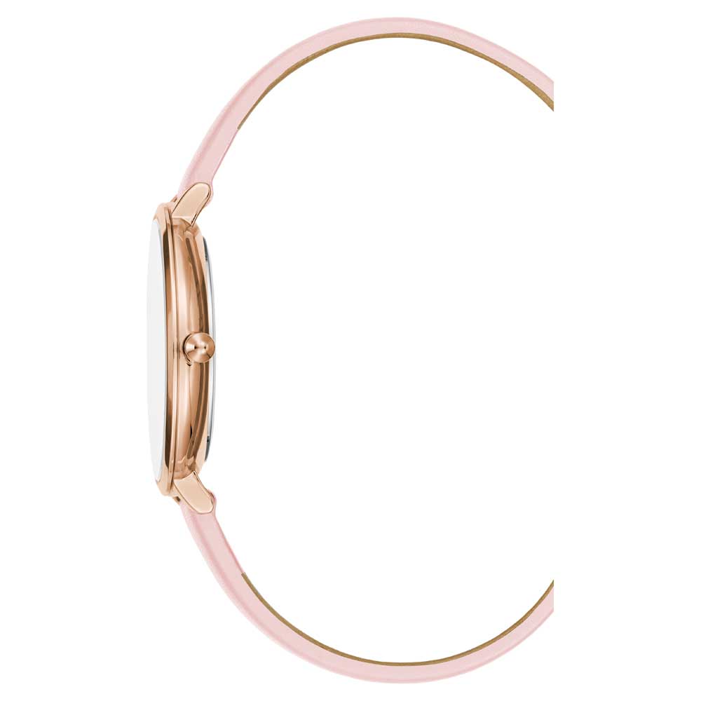 BCBGMAXAZRIA QUARTZ ROSE GOLD STAINLESS STEEL BG50668002 PINK LEATHER STRAP WOMEN'S WATCH - H2 Hub Watches