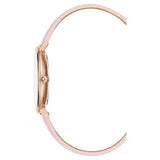 BCBGMAXAZRIA QUARTZ ROSE GOLD STAINLESS STEEL BG50668002 PINK LEATHER STRAP WOMEN'S WATCH - H2 Hub Watches