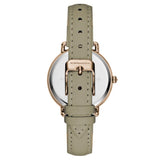 BCBGMAXAZRIA QUARTZ ROSE GOLD STAINLESS STEEL BG50676003 GREEN LEATHER STRAP WOMEN'S WATCH - H2 Hub Watches