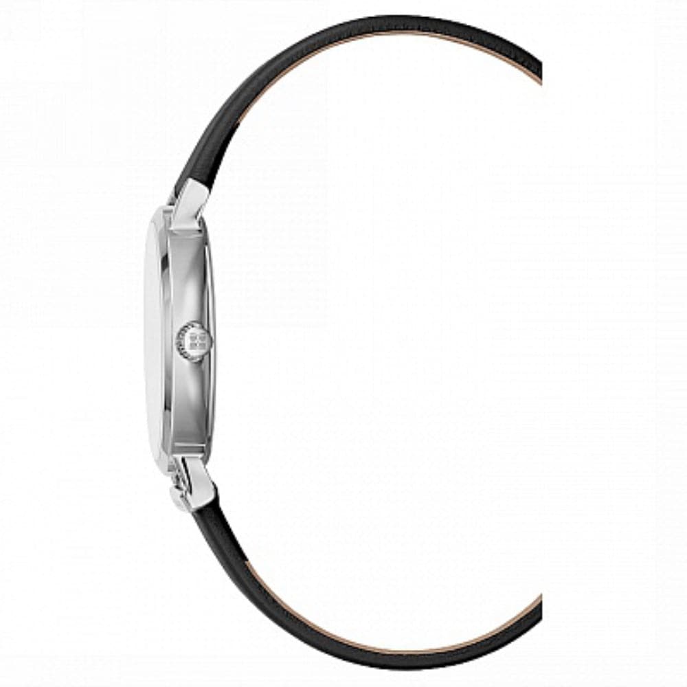 BCBGMAXAZRIA QUARTZ SILVER MINIMALIST LEATHER BG50821001 WOMEN'S WATCH - H2 Hub Watches