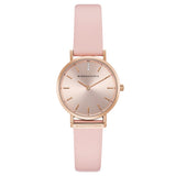BCBGMAXAZRIA QUARTZ PINK MINIMALIST LEATHER BG50821003 WOMEN'S WATCH - H2 Hub Watches
