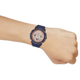 CASIO BABY-G BGA-150PG-2B1DR DIGITAL QUARTZ BLUE RESIN WOMEN'S WATCH - H2 Hub Watches