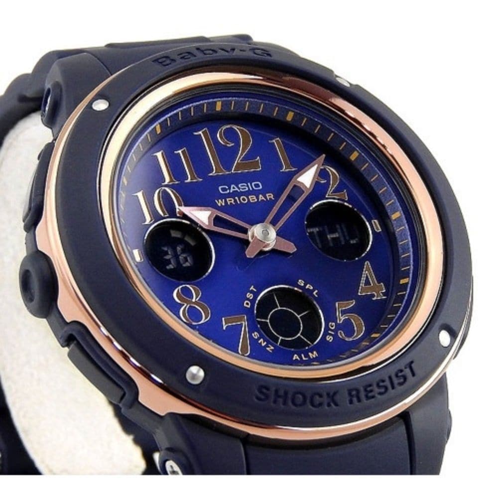CASIO BABY-G BGA-150PG-2B2DR DIGITAL QUARTZ BLUE RESIN WOMEN'S WATCH - H2 Hub Watches