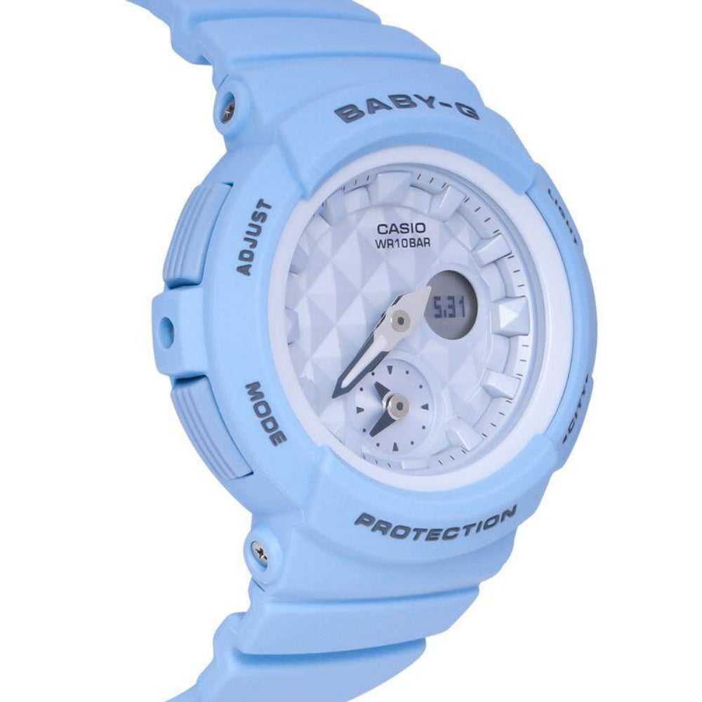 CASIO BABY-G BGA-190BE-2ADR DIGITAL QUARTZ BLUE RESIN WOMEN'S WATCH - H2 Hub Watches