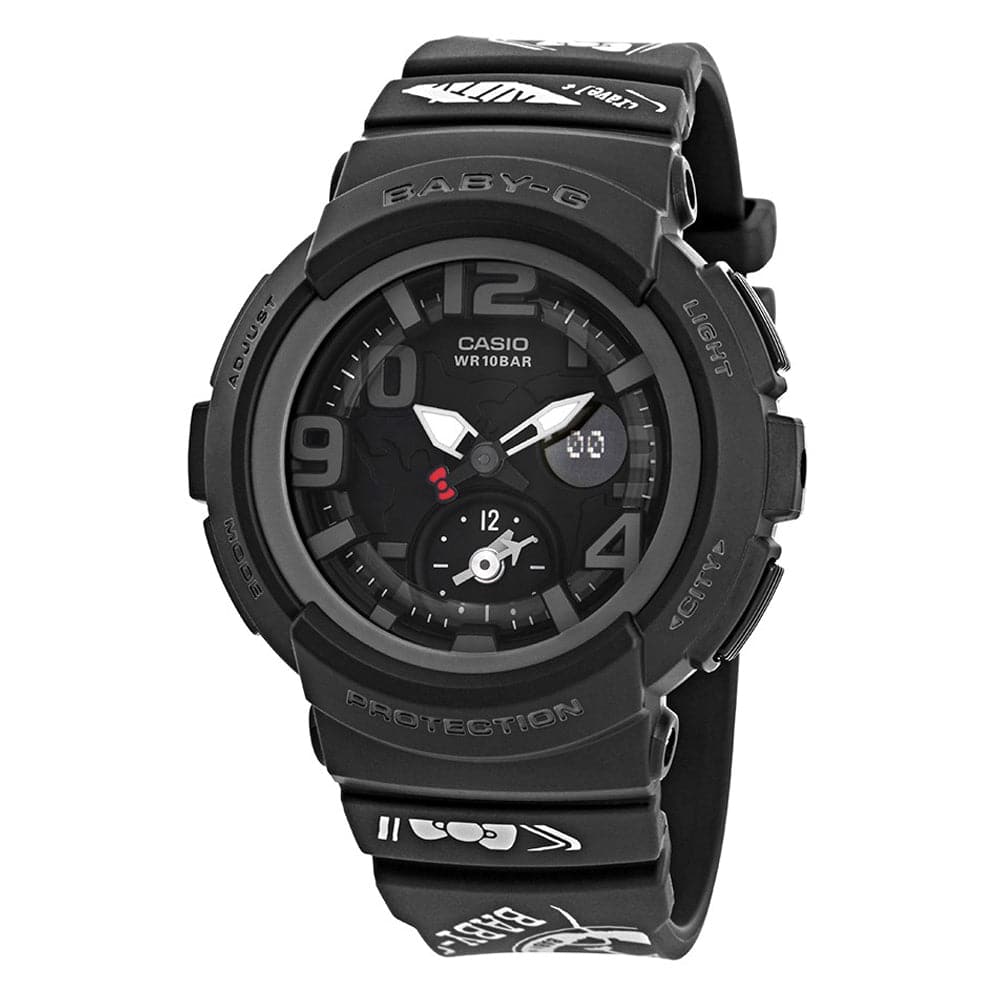 CASIO BABY-G BGA-190KT-1BCR DIGITAL QUARTZ BLACK RESIN WOMEN'S WATCH - H2 Hub Watches