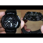 CASIO BABY-G BGA-195-1ADR DIGITAL QUARTZ BLACK RESIN WOMEN'S WATCH - H2 Hub Watches