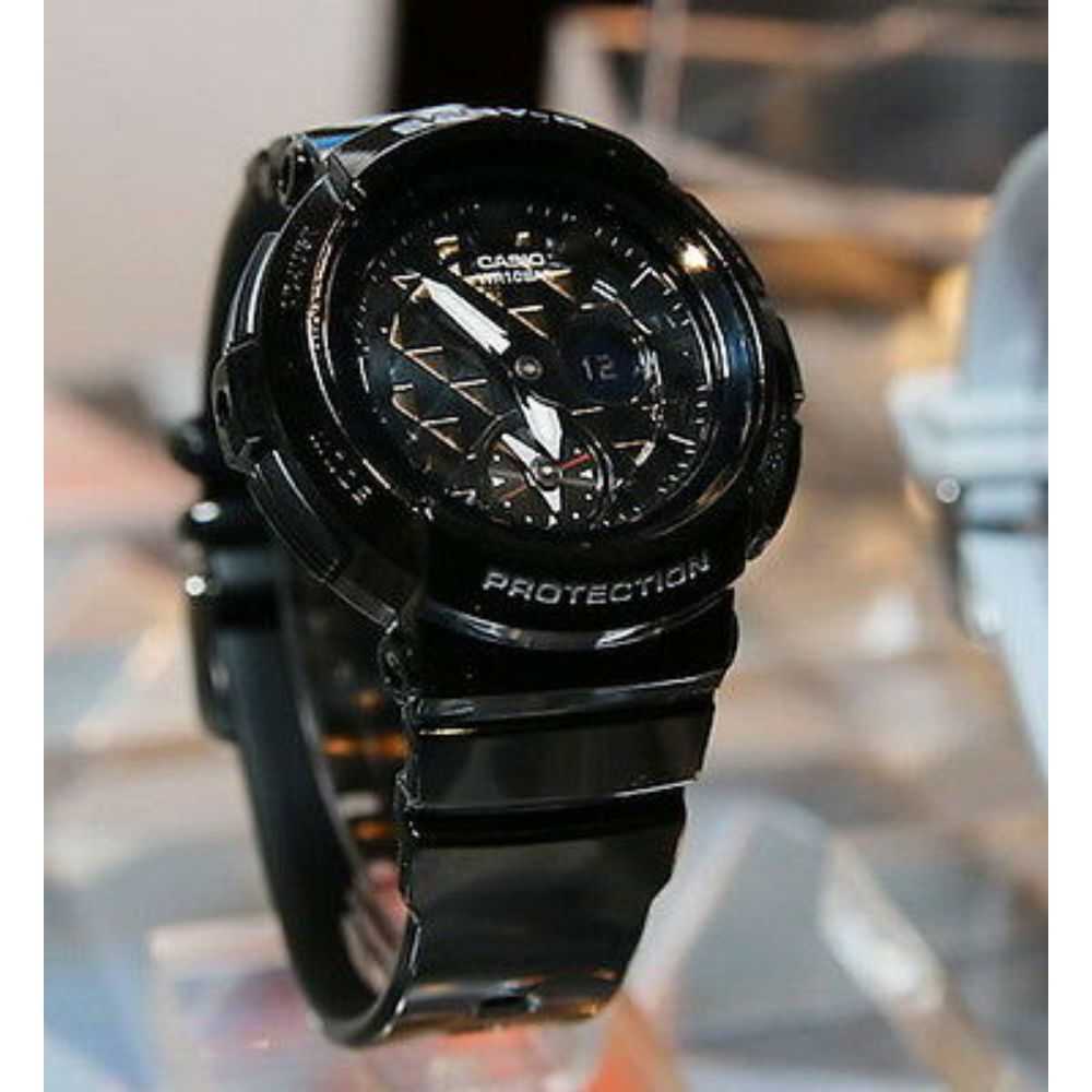 CASIO BABY-G BGA-195-1ADR DIGITAL QUARTZ BLACK RESIN WOMEN'S WATCH - H2 Hub Watches