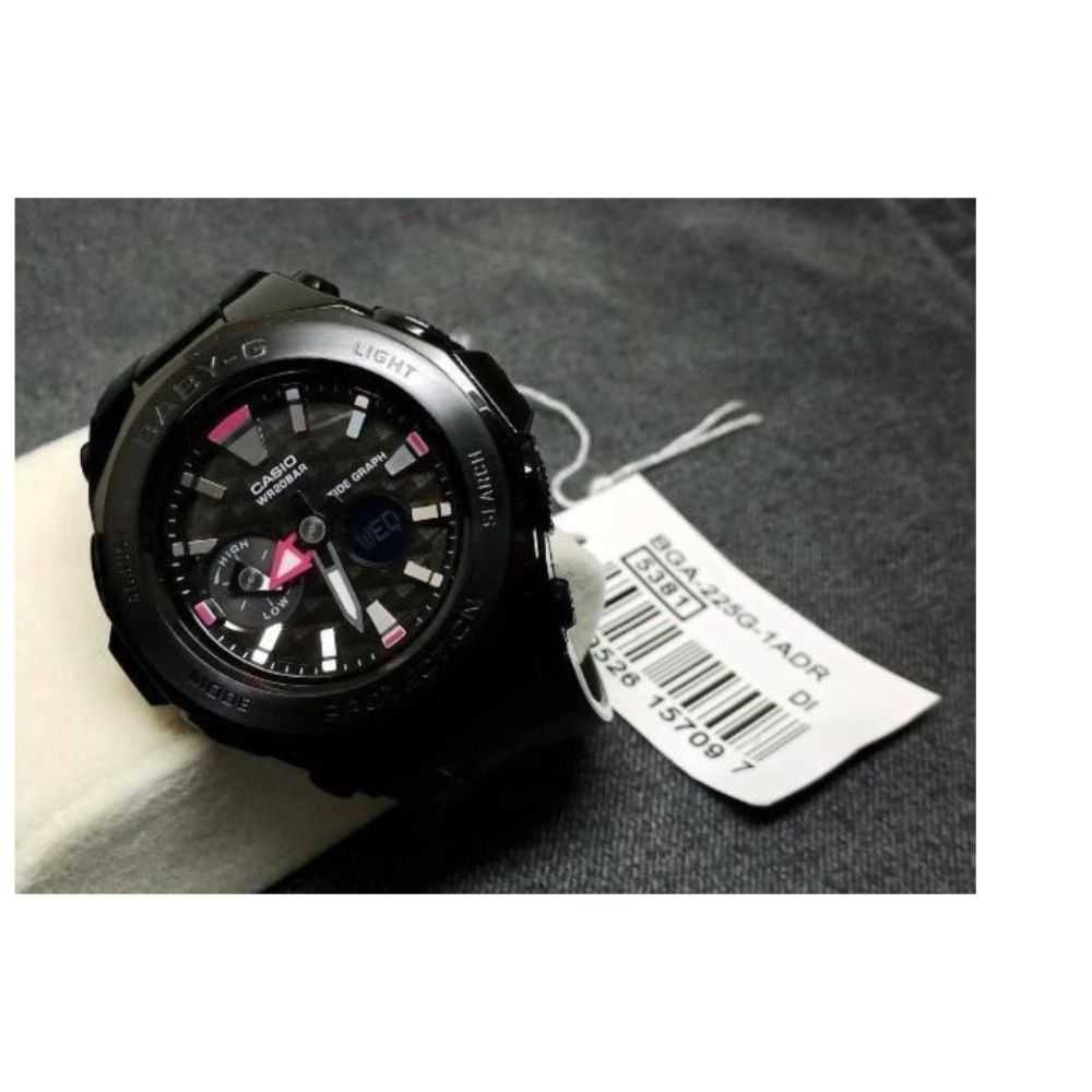 CASIO BABY-G BGA-225G-1ADR DIGITAL QUARTZ BLACK RESIN WOMEN'S WATCH - H2 Hub Watches