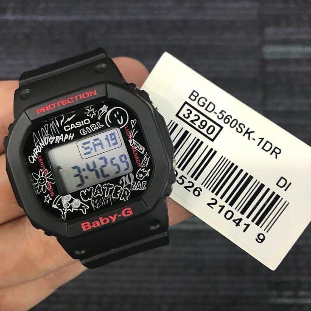 CASIO BABY-G BGD-560SK-1DR GRAFFITI WOMEN'S WATCH - H2 Hub Watches