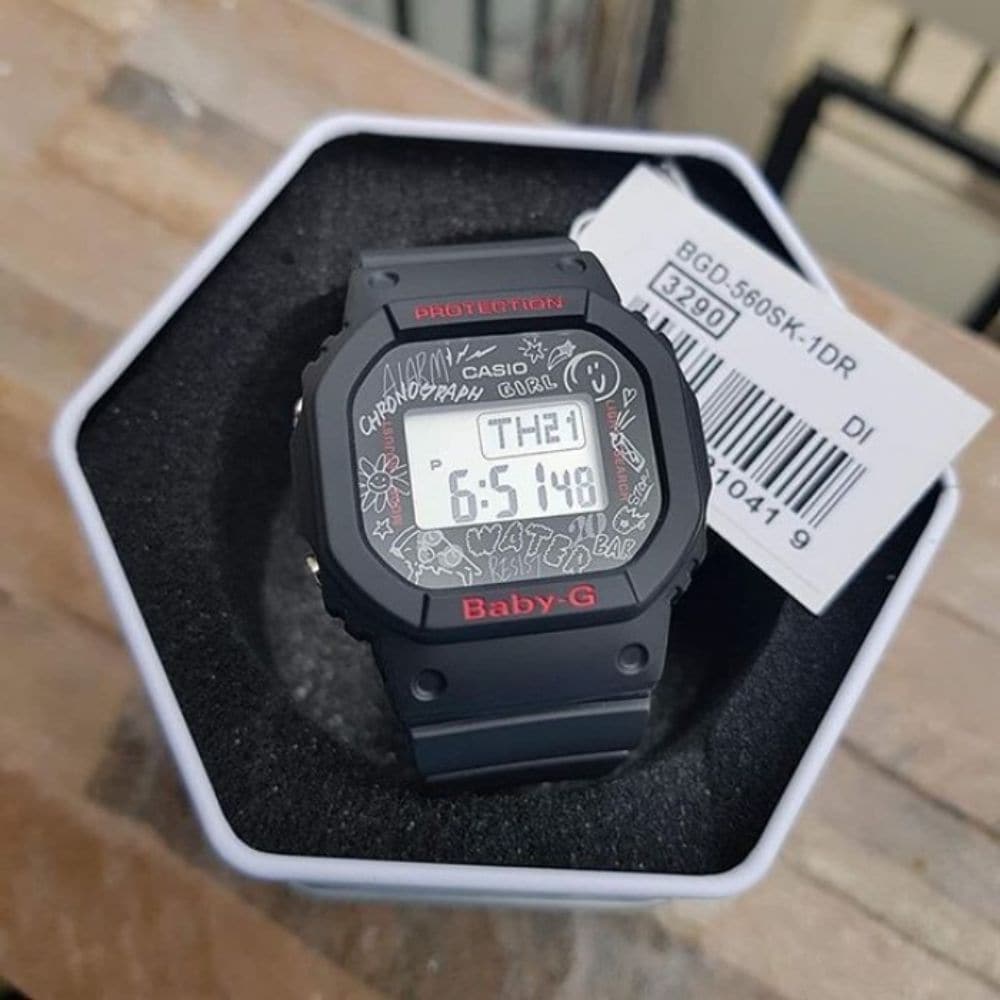 CASIO BABY-G BGD-560SK-1DR GRAFFITI WOMEN'S WATCH - H2 Hub Watches