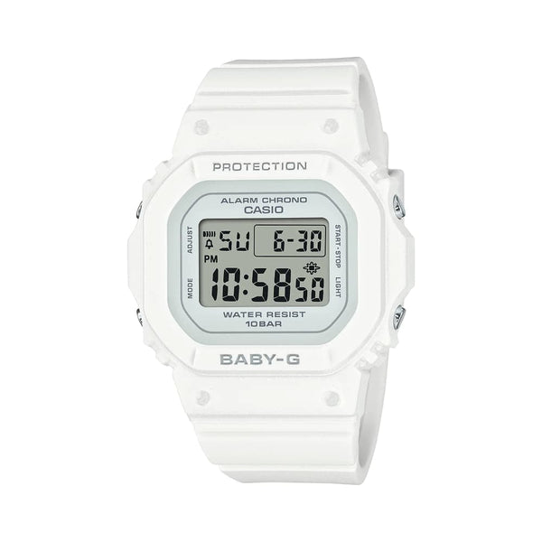 Casio Baby-G Digital White Resin Strap Women Watch BGD-565-7DR