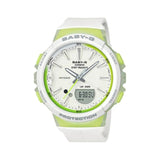 CASIO BABY-G BGS-100-7A2DR DIGITAL QUARTZ WHITE GREEN RESIN WOMEN'S WATCH