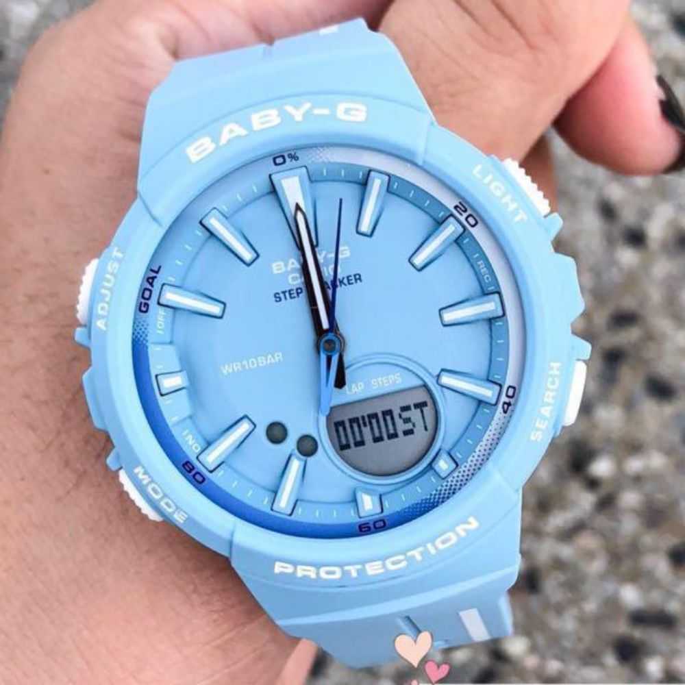 CASIO BABY-G BGS-100RT-2ADR DIGITAL QUARTZ BLUE RESIN WOMEN'S WATCH - H2 Hub Watches