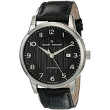 CLAUDE BERNARD CLASSIC CB80091-3-NBN BLACK LEATHER MEN'S WATCH