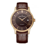 CLAUDE BERNARD CLASSIC CB80091-37R-BRIR BROWN LEATHER MEN'S WATCH