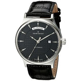 CLAUDE BERNARD CLASSIC CB83014-3-NIN BLACK LEATHER MEN'S WATCH