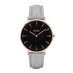 CLUSE LA BOHEME QUARTZ ROSE GOLD STAINLESS STEEL CL18018 GREY LEATHER STRAP LADIES WATCH - H2 Hub Watches