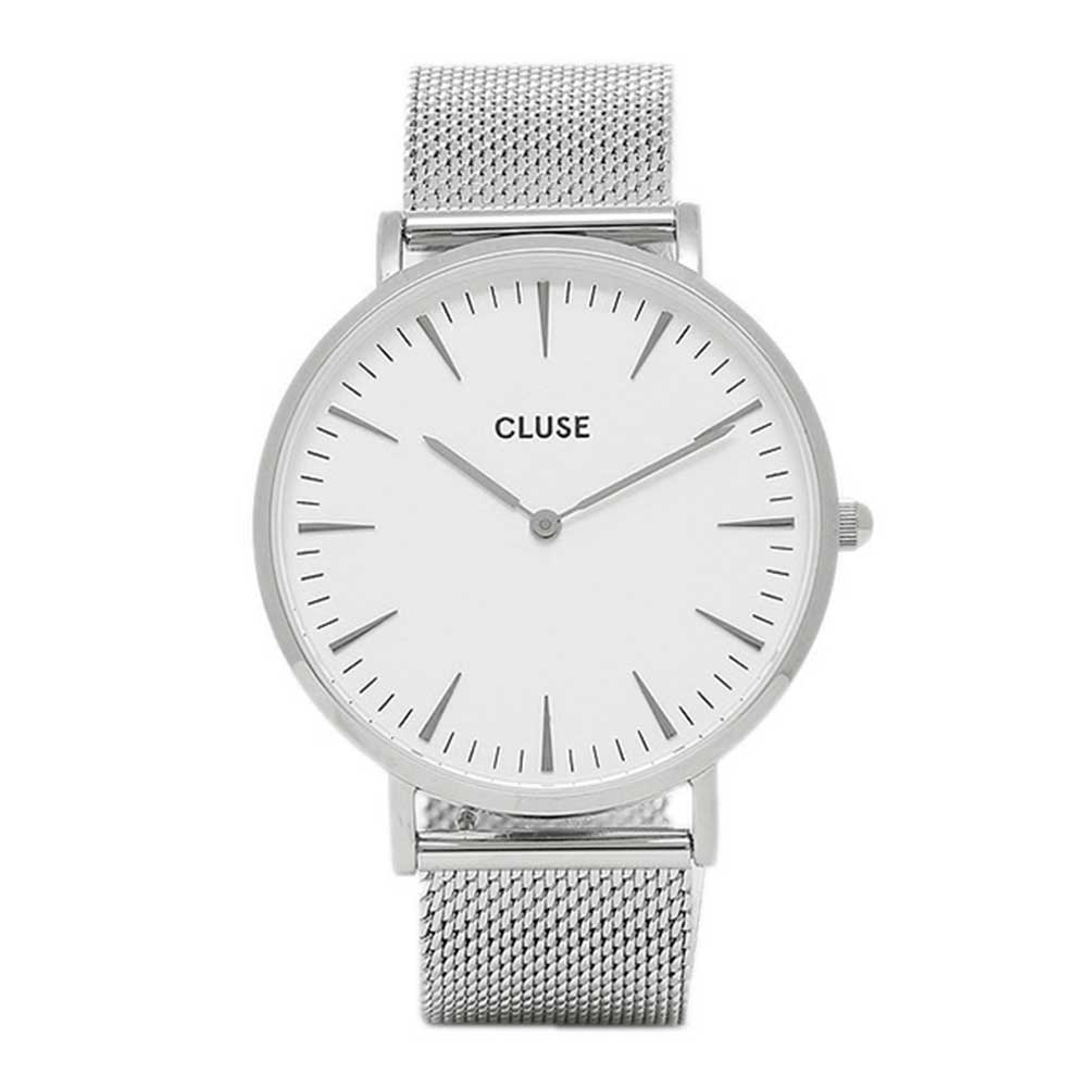 CLUSE LA BOHEME QUARTZ SILVER STAINLESS STEEL CL18105 MESH STRAP LADIES WATCH - H2 Hub Watches