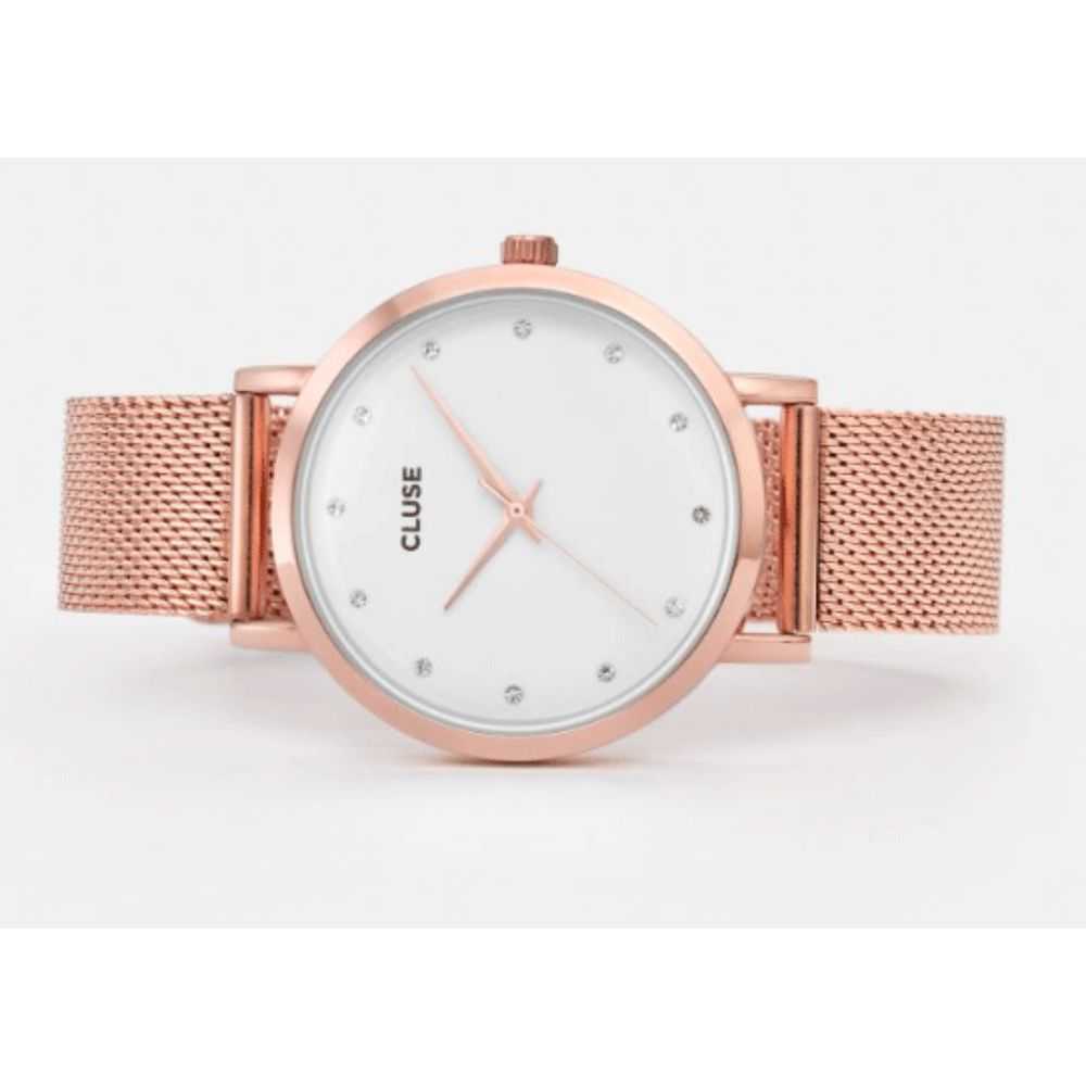 CLUSE PAVANE QUARTZ ROSE GOLD STAINLESS STEEL CL18303 MESH STRAP LADIES WATCH - H2 Hub Watches