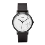 CLUSE LA ROCHE QUARTZ BLACK STAINLESS STEEL CL40002 LEATHER STRAP LADIES WATCH - H2 Hub Watches
