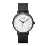 CLUSE LA ROCHE QUARTZ BLACK STAINLESS STEEL CL40002 LEATHER STRAP LADIES WATCH - H2 Hub Watches