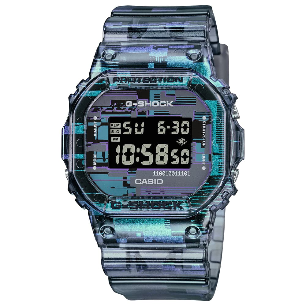 g shock skeleton green