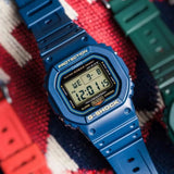 CASIO G-SHOCK DW-5600RB-2DR BLUE RESIN STRAP MEN WATCH