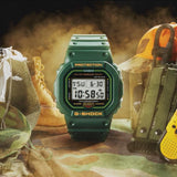 CASIO G-SHOCK DW-5600RB-3DR GREEN RESIN STRAP MEN WATCH