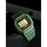 CASIO G-SHOCK DW-5600RB-3DR GREEN RESIN STRAP MEN WATCH