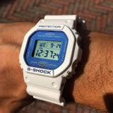 CASIO G-SHOCK DW-5600WB-7CR WHITE RESIN STRAP MEN'S WATCH