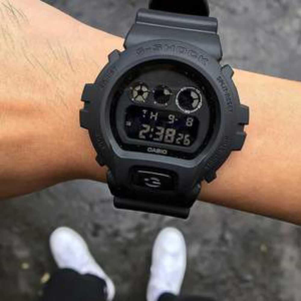 CASIO G-SHOCK DW-6900BB-1DR DIGITAL QUARTZ BLACK RESIN MEN'S WATCH - H2 Hub Watches