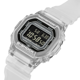 Casio G-Shock Digital Transparent White Resin Strap Men Watch DW-B5600G-7DR