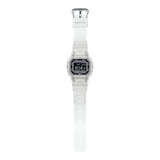 Casio G-Shock Digital Transparent White Resin Strap Men Watch DW-B5600G-7DR