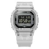 Casio G-Shock Digital Transparent White Resin Strap Men Watch DW-B5600G-7DR