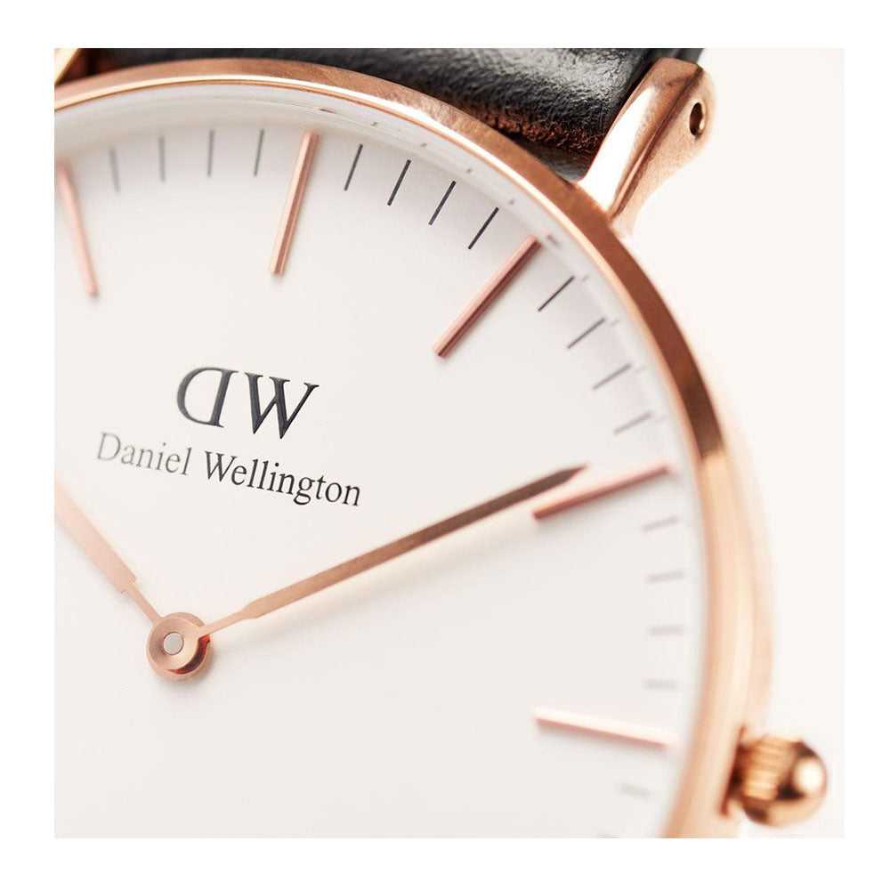 DANIEL WELLINGTON DW00100039 BROWN LEATHER STRAP WOMEN'S WATCH - H2 Hub Watches