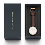 DANIEL WELLINGTON DW00100039 BROWN LEATHER STRAP WOMEN'S WATCH - H2 Hub Watches