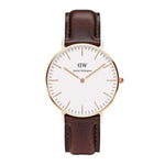 DANIEL WELLINGTON DW00100039 BROWN LEATHER STRAP WOMEN'S WATCH - H2 Hub Watches