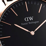 DANIEL WELLINGTON DW00100139 BLACK LEATHER UNISEX WATCH