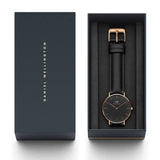 DANIEL WELLINGTON DW00100139 BLACK LEATHER UNISEX WATCH