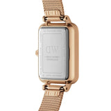 DANIEL WELLINGTON QUADRO DW00100432 BLACK DIAL MESH STRAP WOMEN'S WATCH