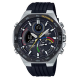 Casio Edifice Chronograph Black Dial Resin Strap Men Watch ECB-950MP-1ADF