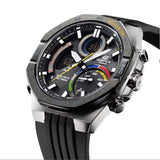 Casio Edifice Chronograph Black Dial Resin Strap Men Watch ECB-950MP-1ADF