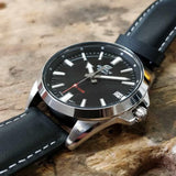 CASIO EDIFICE EFV-100L-1AVUDF BLACK LEATHER MEN'S WATCH