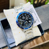 CASIO EDIFICE EFV-540D-1A2VUDF CHRONOGRAPH SILVER STAINLESS STEEL MEN'S WATCH