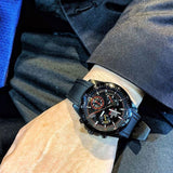 CASIO EDIFICE EFV-540PB-1AVUDF CHRONOGRAPH QUARTZ RUBBER STRAP BLACK MEN'S WATCH