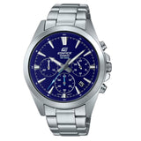 Casio Edifice Blue Dial Silver Stainless Steel Strap Men Watch EFV-630D-2AVDF-P