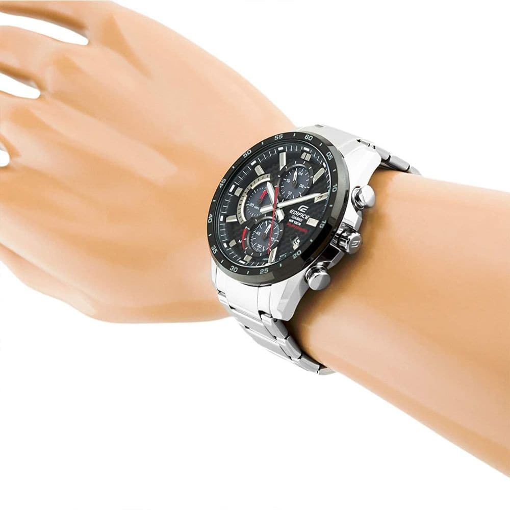 CASIO EDIFICE EQS-900DB-1AVUDF CHRONOGRAPH SILVER STAINLESS STEEL MEN'S WATCH - H2 Hub Watches