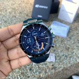 CASIO EDIFICE EQS-920BL-2AVUDF BLUE LEATHER MEN'S WATCH