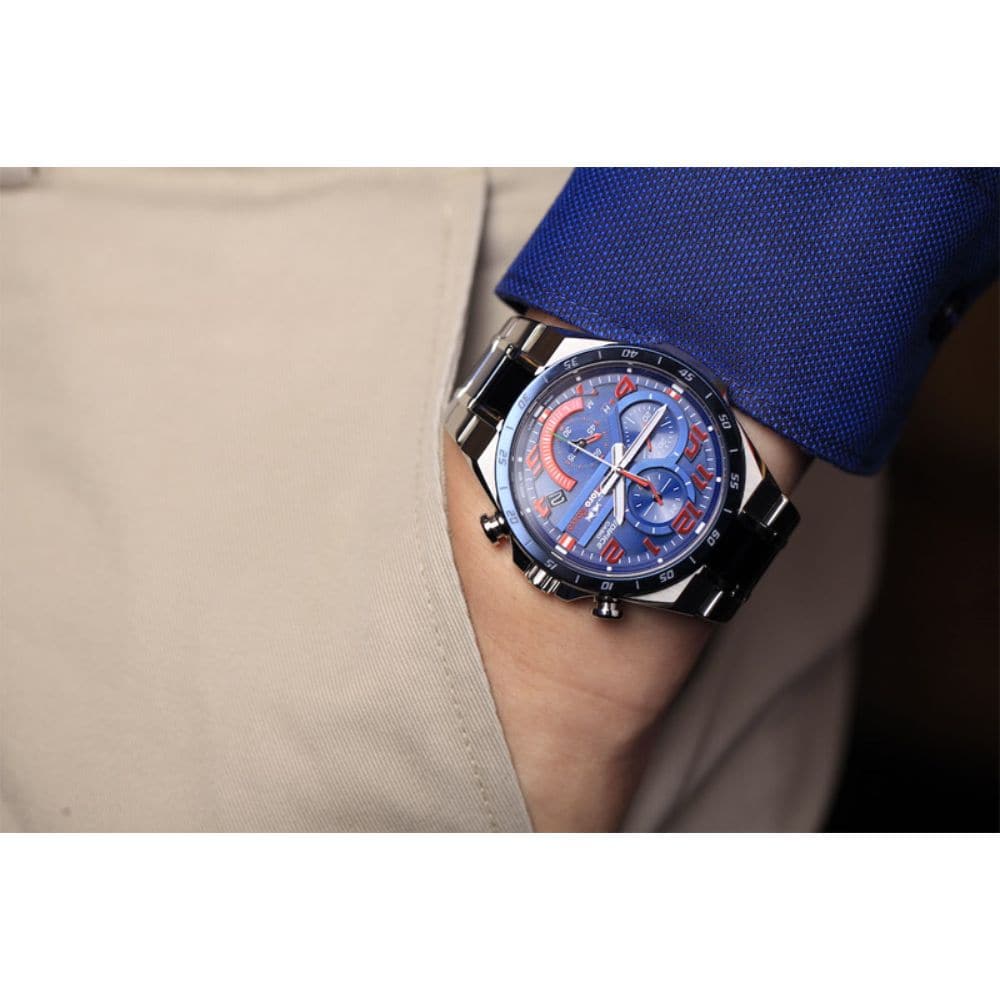 CASIO EDIFICE SCUDERIA EQS-920TR-2ADR TORO ROSSO LIMITED EDITION MEN'S WATCH - H2 Hub Watches